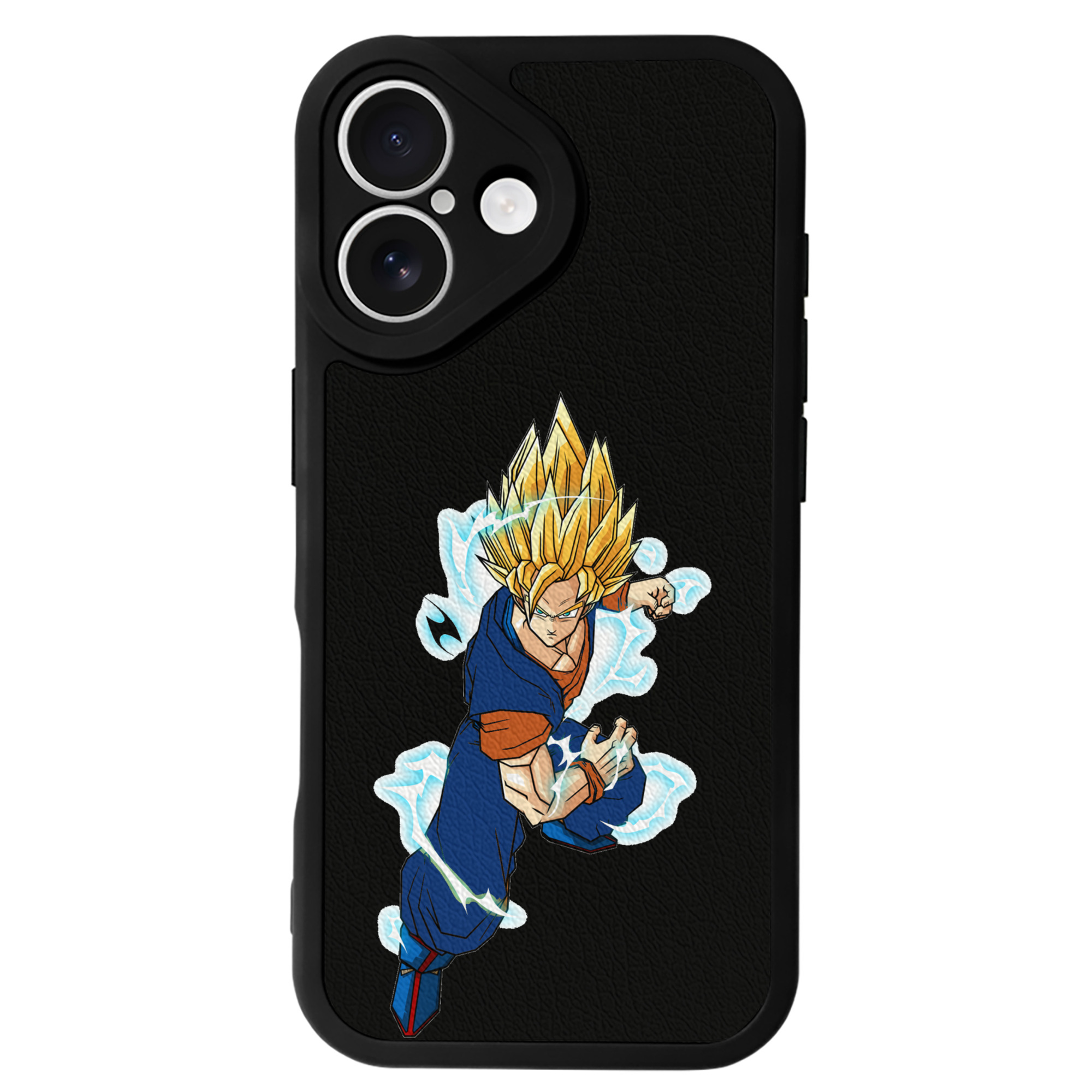 （画像用） ドラゴンボール 孫 悟飯（そんごはん）DRAGON BALL Son Gohan 【iPhone 16シリーズ対応】シリコンスマホケース（レザー調） 材質：シリコン